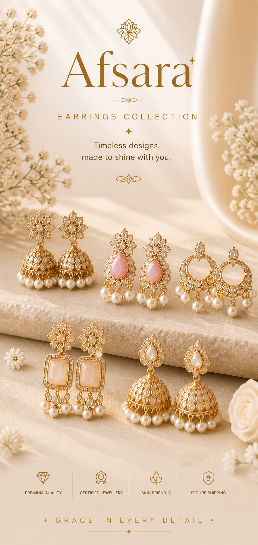 Party wear & Daily wear earrings.